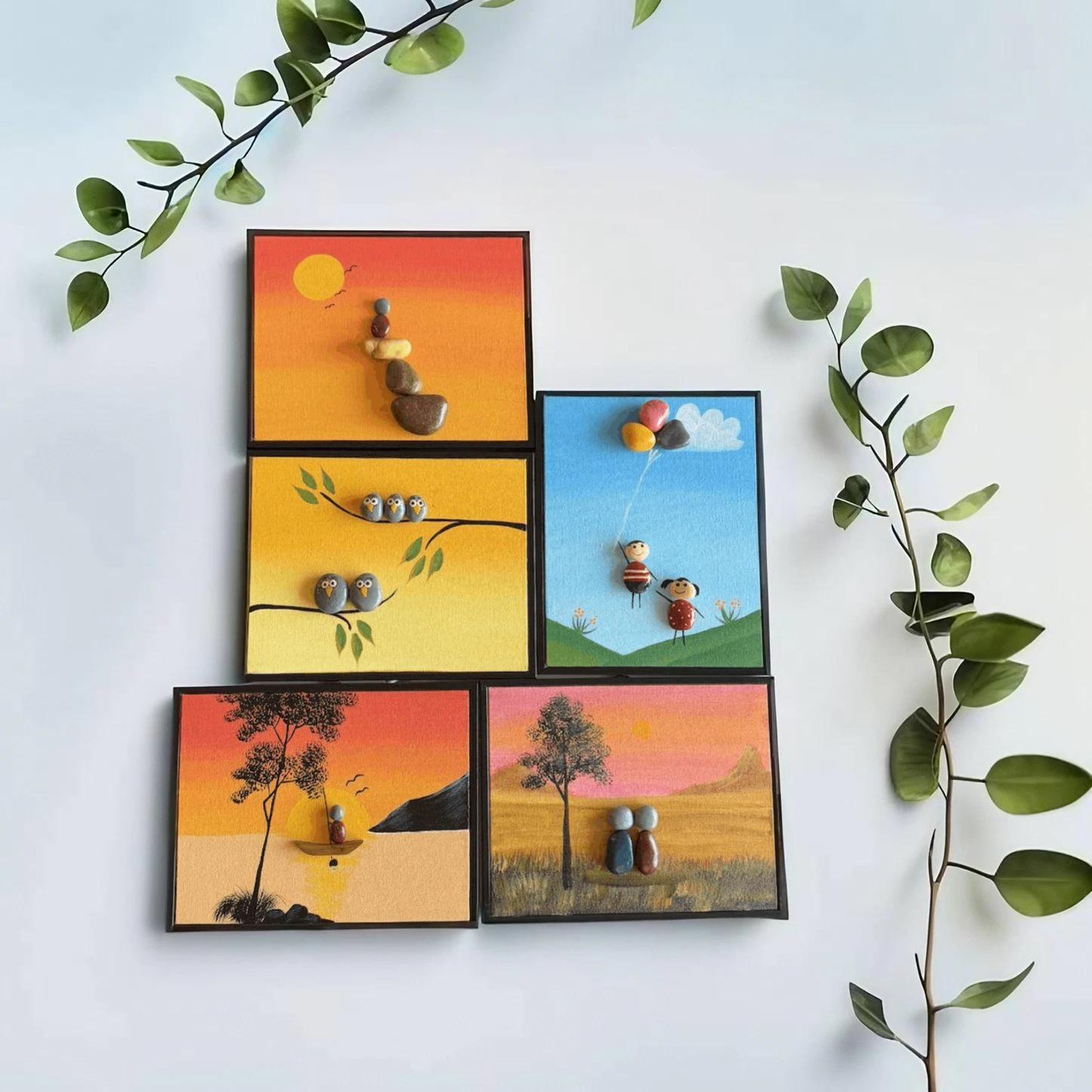 Journey Together Pebbles Painting