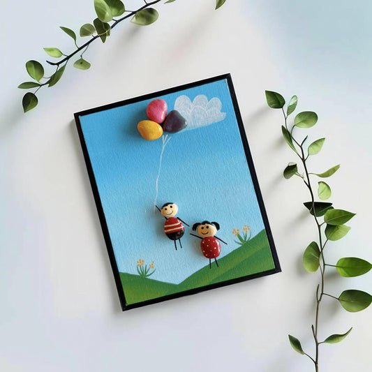 Journey Together Pebbles Painting